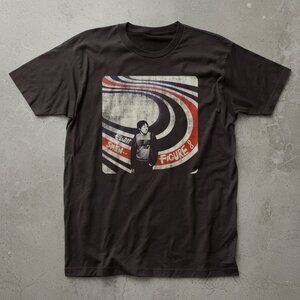 Elliott Smith Figure 8 Album Cover Dark Gray Graphic Band Tee Music Fan